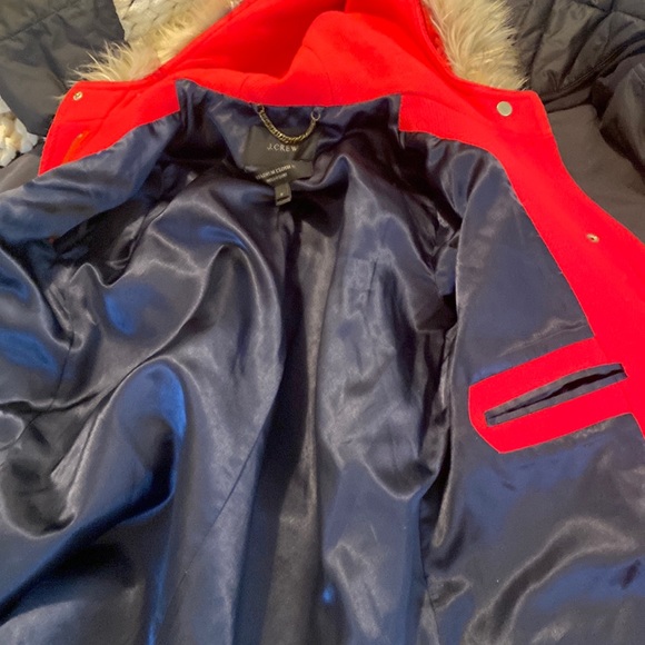 J. crew red chateau parka in Italian stadium-cloth - Picture 9 of 9